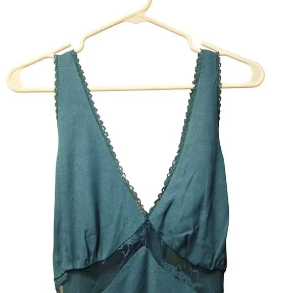 Wild Fable teal babydoll slip dress NWT size medium - Picture 2 of 6